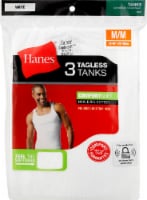 Hanes® Comfortsoft Tagless Tanks - White Perspective: Main