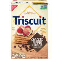 Triscuit Cracked Pepper & Olive Oil Crackers Perspective: Main