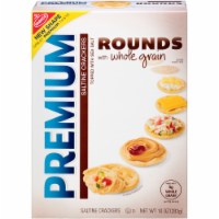 Nabisco  Rounds with Whole Grain Premium Saltine Crackers Perspective: Main