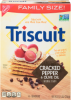 Triscuits Cracked Pepper & Olive Oil Crackers Perspective: Main