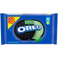 Oreo Mint Flavored Creme Chocolate Sandwich Cookies Family Size