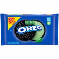 Oreo Mint Flavored Creme Chocolate Sandwich Cookies Family Size Perspective: Main