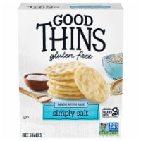 Good Thins Simply Salt Rice Snacks Gluten Free Crackers