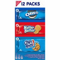 Nabisco Cookie Variety Pack Oreo Nutter Butter Chips Ahoy! Snack Packs