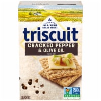Triscuit Cracked Pepper & Olive Oil Whole Grain Wheat Crackers