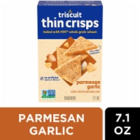 Triscuit Thin Crisps Parmesan Garlic Whole Grain Wheat Crackers