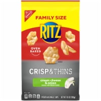 Ritz Crisp & Thins Cream Cheese & Onion Flavored Potato and Wheat Chips Family Size