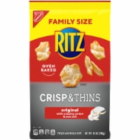 Ritz Crisp & Thins Original Potato And Wheat Chips With Creamy Onion And Sea Salt Family Size Perspective: Main