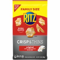 Ritz Crisp & Thins Original Potato And Wheat Chips With Creamy Onion And Sea Salt Family Size