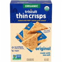 Triscuit Organic Thin Crisps Original Whole Grain Vegan Crackers
