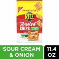 Ritz Toasted Chips Sour Cream And Onion Crackers Family Size