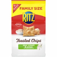 RITZ Toasted Chips Sour Cream and Onion Crackers Perspective: Main
