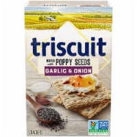 Triscuit Garlic & Onion With Poppy Seeds Whole Grain Wheat Crackers Perspective: Main