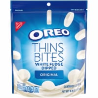 Oreo Thin Bites Original White Fudge Dipped Sandwich Cookies Perspective: Main