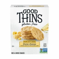 Good Thins Three Cheese Rice & Cheese Snacks Gluten Free Crackers Perspective: Main