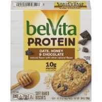 belVita Oats Honey & Chocolate Protein Biscuits Perspective: Main