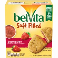 belVita Soft Filled Strawberry Baked Biscuits Perspective: Main