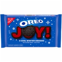 Oreo Red Creme Chocolate Sandwich Cookies Holiday Cookies Limited Edition Perspective: Main