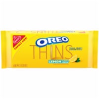 Oreo Thins Lemon Flavored Creme Sandwich Cookies Family Size