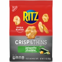 Ritz Crisp & Thins Jalapeño Cheddar Chips Perspective: Main
