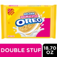 Oreo Double Stuf Golden Sandwich Cookies Family Size Perspective: Main