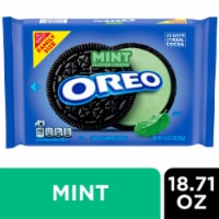OREO Mint Creme Chocolate Sandwich Cookies Family Size Perspective: Main