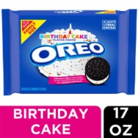 OREO Birthday Cake Chocolate Sandwich Cookies Family Size