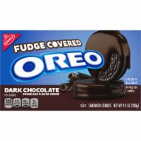 Oreo Fudge Covered Dark Chocolate Sandwich Cookies Perspective: Main