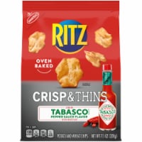 Ritz Crisp & Thins Tabasco Pepper Sauce Potato and Wheat Chips Perspective: Main
