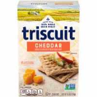 Triscuit Cheddar Whole Grain Wheat Crackers Perspective: Main