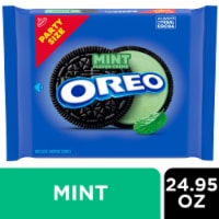 OREO Mint Creme Chocolate Sandwich Cookies Party Size Perspective: Main