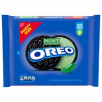 Oreo Mint Creme Chocolate Sandwich Cookies Party Size