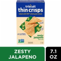 Triscuit Thin Crisps Zesty Jalapeno Whole Grain Wheat Crackers