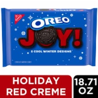 Oreo Red Creme Chocolate Sandwich Cookies Limited Edition Holiday Cookies