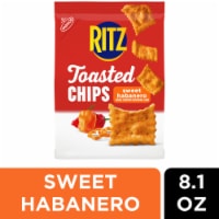 RITZ Toasted Chips Sweet Habanero Crackers Perspective: Main