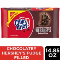CHIPS AHOY! Chewy Chocolatey Hershey's Fudge Filled Soft Chocolate Chip Cookies Family Size Perspective: Main