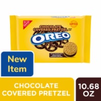 OREO Chocolate Covered Pretzel Sandwich Cookies Perspective: Main