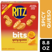 RITZ Bits Spicy Queso Sandwich Crackers Perspective: Main