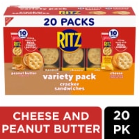 RITZ Peanut Butter and Cheese Sandwich Crackers Variety Pack Perspective: Main