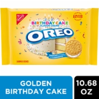 OREO Golden Birthday Cake Creme Sandwich Cookies Perspective: Main