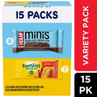 CLIF BAR Minis Energy Bars & belVita Crunchy Breakfast Biscuits Variety Pack Perspective: Main