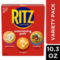 RITZ Crackers Entertaining Variety Pack with Original Everything and Garlic Butter Crackers Perspective: Main