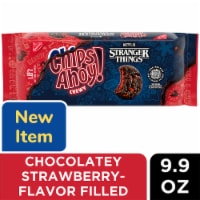 CHIPS AHOY! Stranger Things Chewy Chocolatey Strawberry-Flavored Filled Soft Cookies Perspective: Main