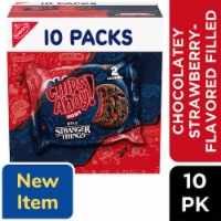 CHIPS AHOY! Stranger Things Chewy Chocolatey Strawberry-Flavored Filled Soft Cookies Perspective: Main