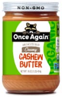 Once Again Organic Unsweetened Creamy Cashew Butter