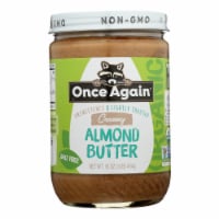 Once Again Organic Unsweetened & Lightly Toasted Salt Free Creamy Almond Butter Perspective: Main