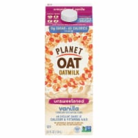 Planet Oat Dairy Free Unsweetened Vanilla Oat Milk Perspective: Main