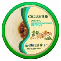 Cedar's Foods Topped Organic Mediterranean Hommus