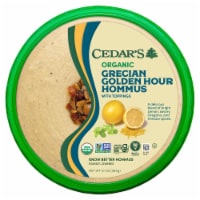 Cedar's Topped Organic Grecian Golden Hour Hummus Perspective: Main