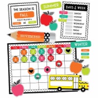 Carson-Dellosa Schoolgirl Style Black White & Stylish Brights Calendar Bulletin Board Set